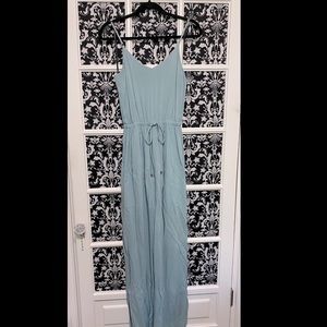 Dusty blue/teal maxi dress